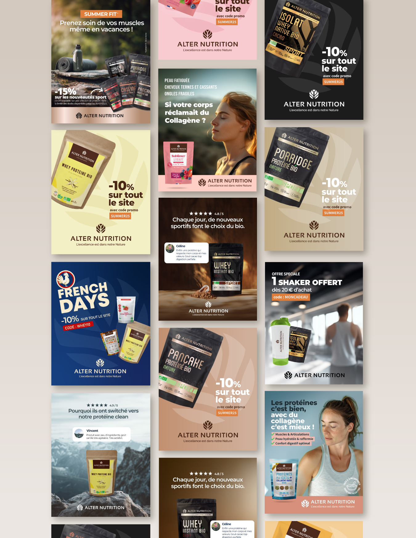 Alter Nutrition Création de contenu visuel